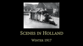 113 Volendam in de winter filmfragment uit een Engelse film Scenes in Holland, winter 1917, 1917.